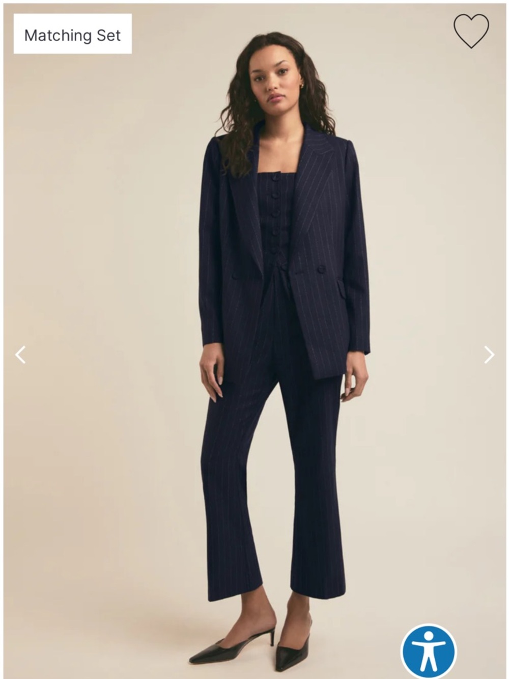 Favorite daughter Pinstripe Navy flare Pants